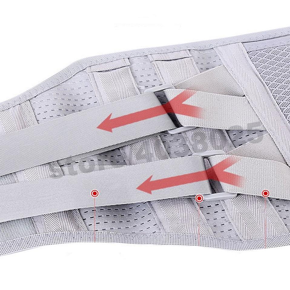 Adjustable Posture Corrector Belt Double Pull Lumbar Support Brace for Back Pain Relief Plus Size Health Care Orthotics