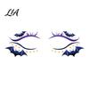 Festival Eye Makeup Halloween Face Temporary Tattoos for Women, Waterproof Pumpkin Spiderweb Party Supplies Art Stickers Masquerade Carnival