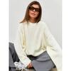 Women's Autumn and Winter Solid Colour Round Neck Loose Knitted Pullover Sweater