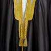 Men's Loose Long Robe Vintage Long Sleeve Cloak Embroidery Tassel Chiffon Cardigan Single Outerwear Traditional Casual Open Front Long Gown