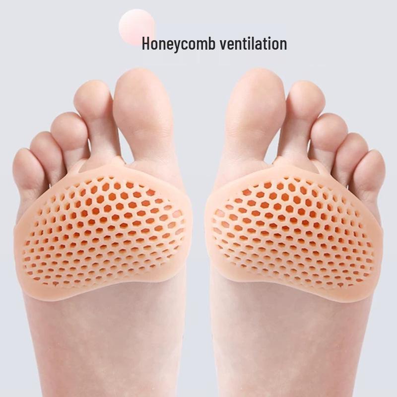 Women's Non-Slip Silicone Forefoot Pads - Anti-Pain, Super Soft Honeycomb Insoles for High Heel Comfort and Protection