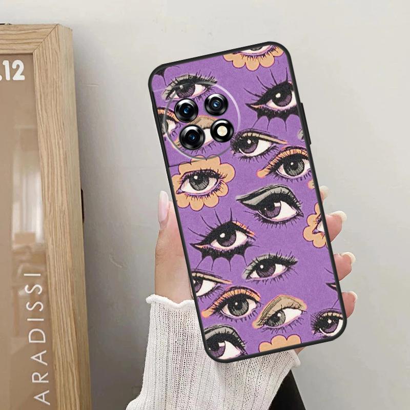 Eye Illustration Case For OnePlus Nord CE 5 2 3 4 Lite N20 N30 OnePlus 15 13 12 10 R 13T 10T 11 9 10 Pro Cover