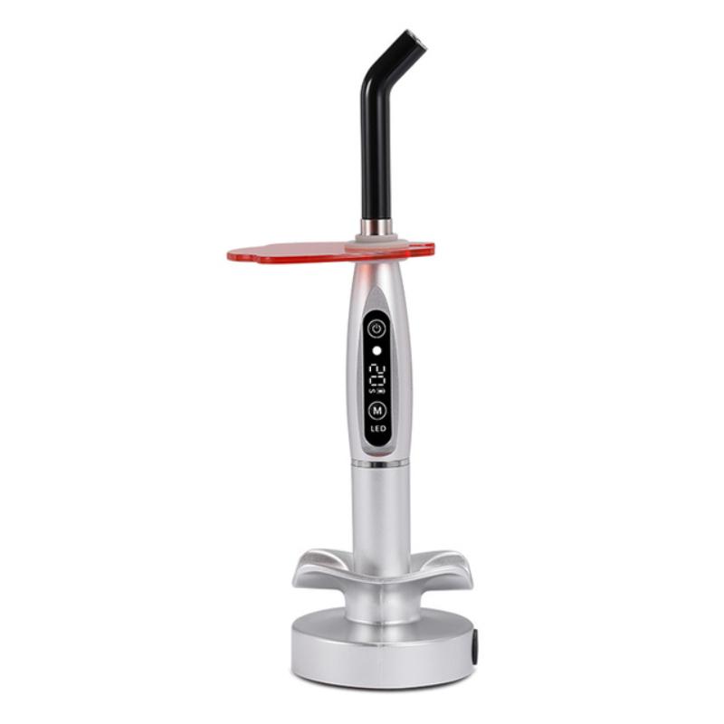 

JIN GT Factory Direct Dental Cordless Led Polimering Light Metal Head LED Wireless Cordless Solidify Стоматологічне обладнання Upgrade silver