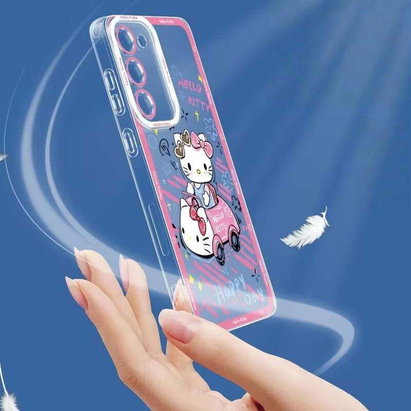 Pink Cute Hello Kitty Phone Case For Iphone 17 Air 17 Pro Max 16 15 14 12 13 11 Pro Max X 16e 16 Plus 13 Mini INS Thin Cover