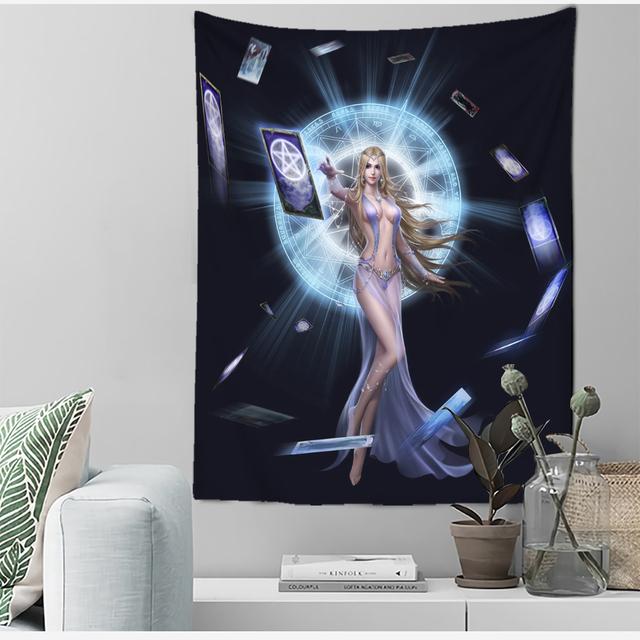 Палевый гобелен с иллюстрацией — фото 19