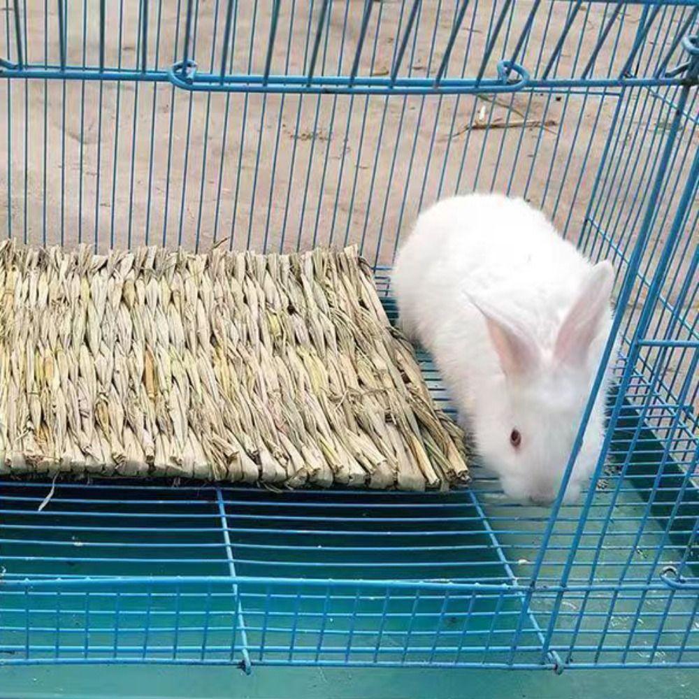 

Кролик Бытовые аксессуары для домашних животных Коврик для травы Кролик Коврик для жевания травы Коврик для клетки для домашних животных Кровать для сна хомяка S