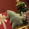 Christmas Tree Stuffed Throw Pillow Cute Soft Xmas Tree Plush Pillow Doll Decorative Sofa Cushion Home Christmas Party Decorgift