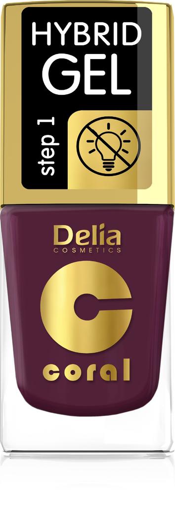 Delia Cosmetics Coral Hybrid Gel Emalia Do Paznokci Nr 72 11Ml