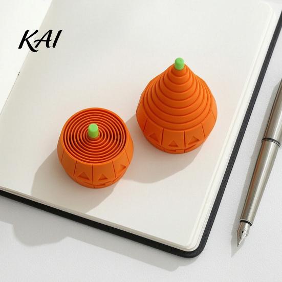 Portable Anxiety Relief Toy Halloween Pumpkin Stress Toy, Retractable Spiral Fidget Sensory for Cute Grimace Model Kids Adults, 3D Printed Desktop