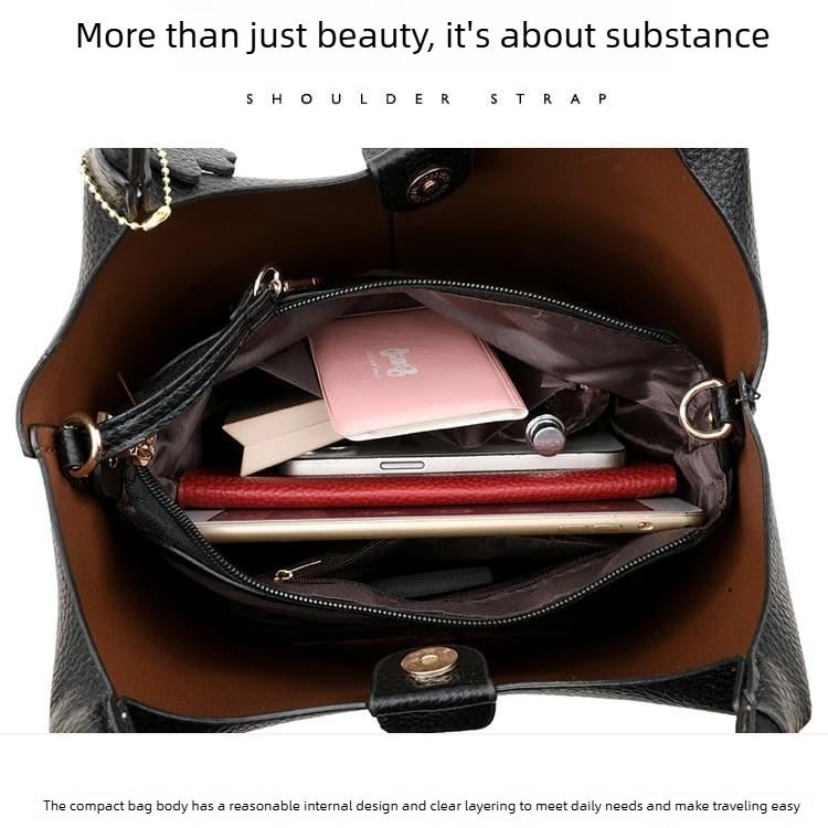 Damen Französische Handtasche Schulter Crossbody Tasche