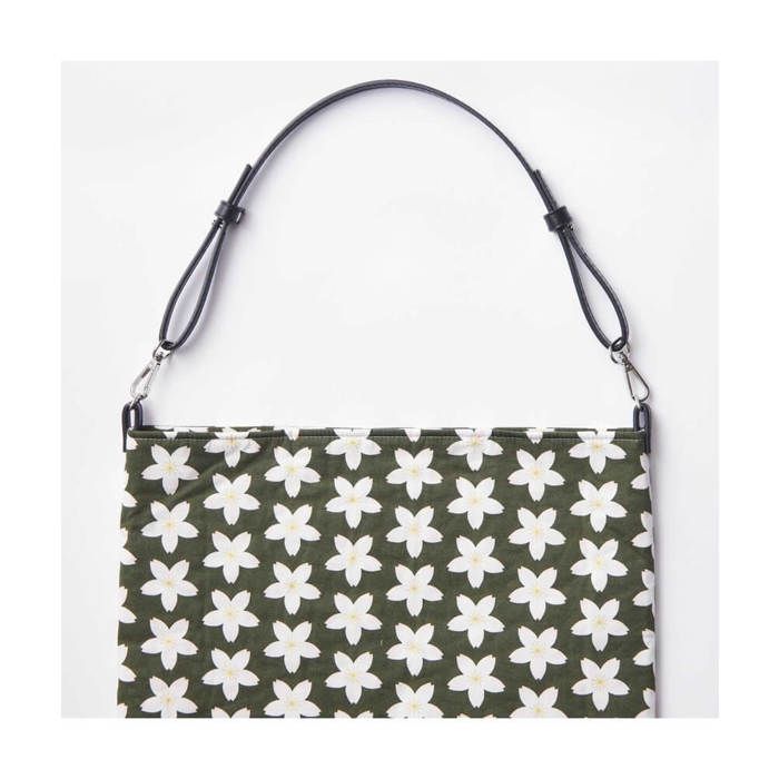 Short Shoulder Strap - Black and Silver - 78.5 Cm