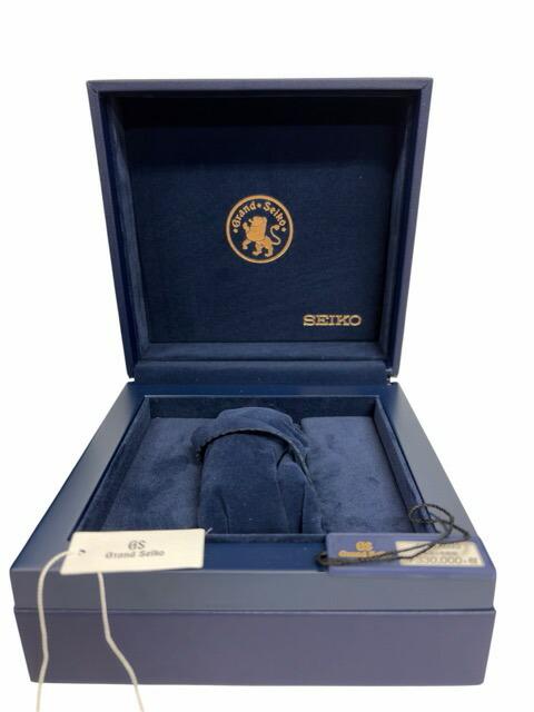Grand Seiko Empty Watch Navy with Tag and Instruction Box, Blue, Manual. [ D]