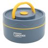 Thermal Cooking Pot 440ml 304 Stainless Steel Double Layer Portable Round Shape Thermal Lunch Container