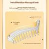 Manual Scalp Massager Head Comb Stainless Steel Portable Gua Sha Facial Tool for Blood  Stress Relief