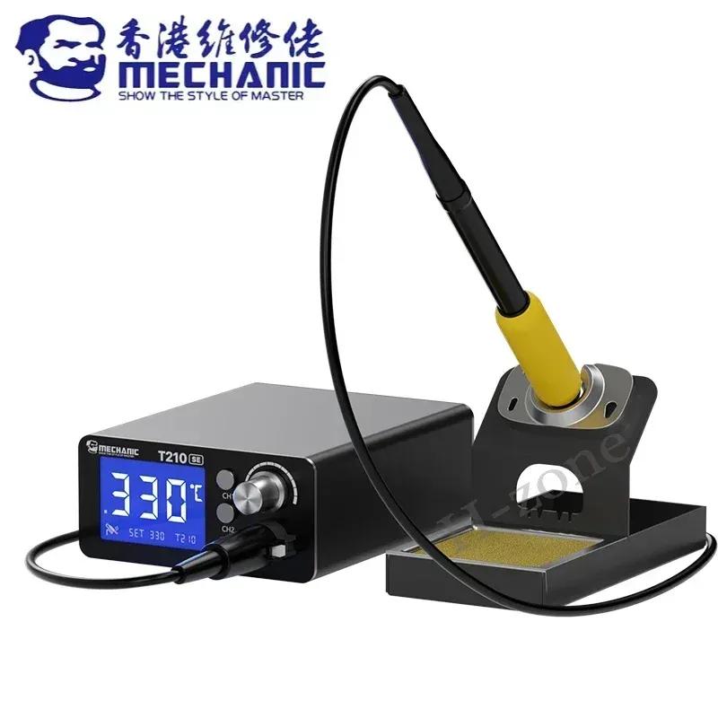 MECHANIC T210 SE Soldering Station LED Digital Adjustment Auto Sleep Quick Heating Universal C210 Iron Tip Welding Repair Tool