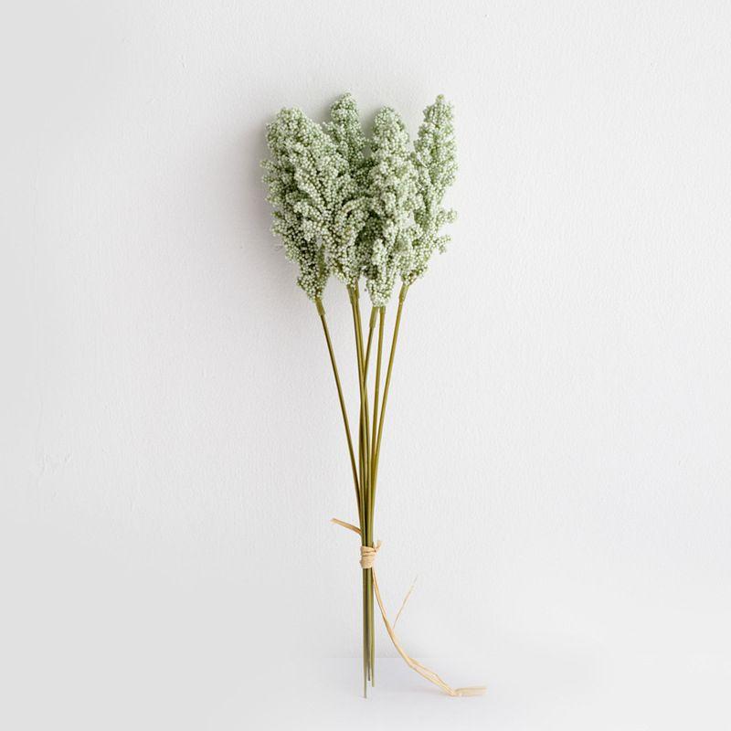 Upscale Artificial Flower Vanilla Spike Bunch For Elegant Home Wall Decor