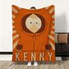 Cute S-South Cartoon P-Park Throw Flannel Fluffy Soft Blanket Warm Skin-Friendly Throw for Sofa Bed Office Nap Winter