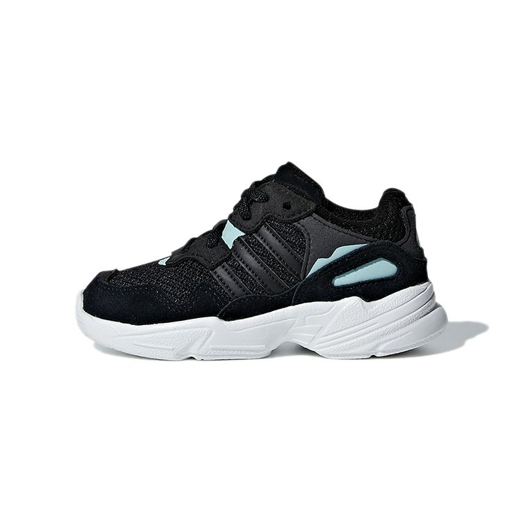 Adidas Originals Yung-96 El Comfortable Breathable Non-Slip Durable Low-Top Walking Shoes Baby sneaker Black F34286