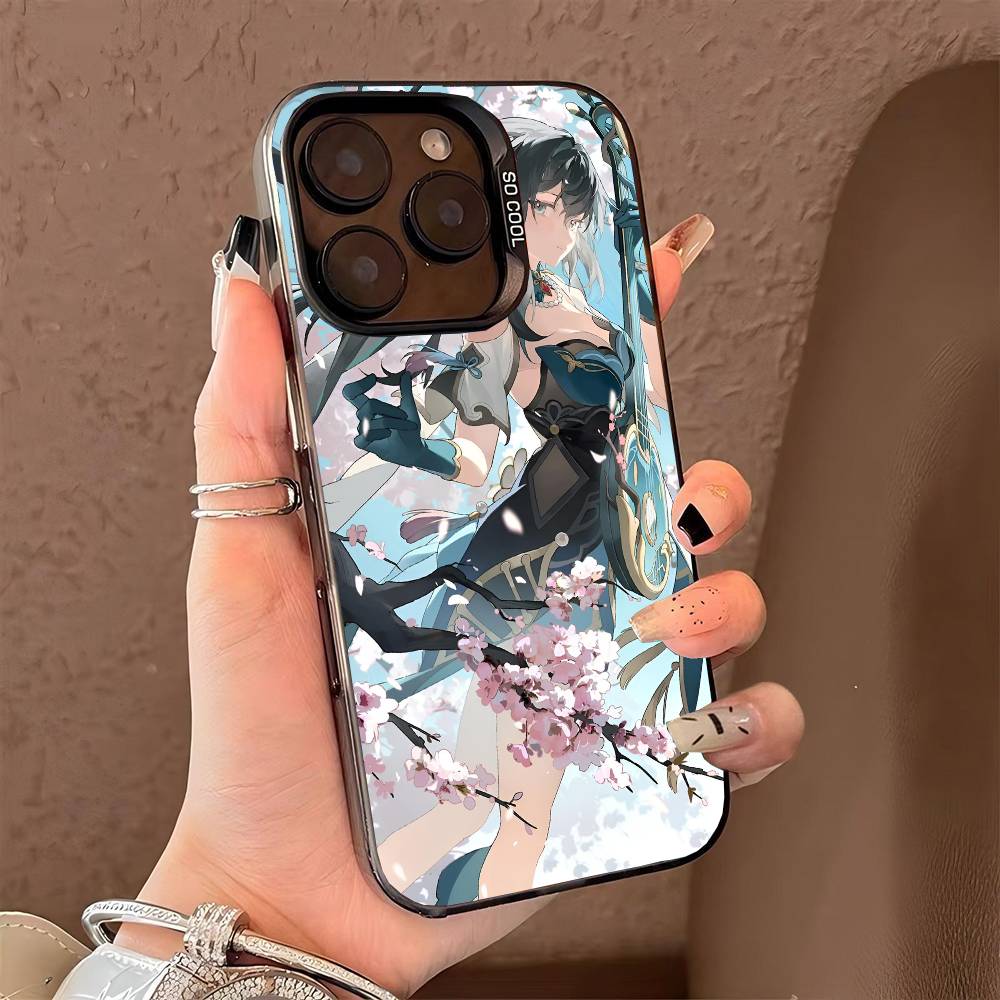 Honkai Star Rail Ruan Mei Handyhülle für iPhone 17 17Air 16 15 14 13 12 11 Pro Max Plus Bunt Silber