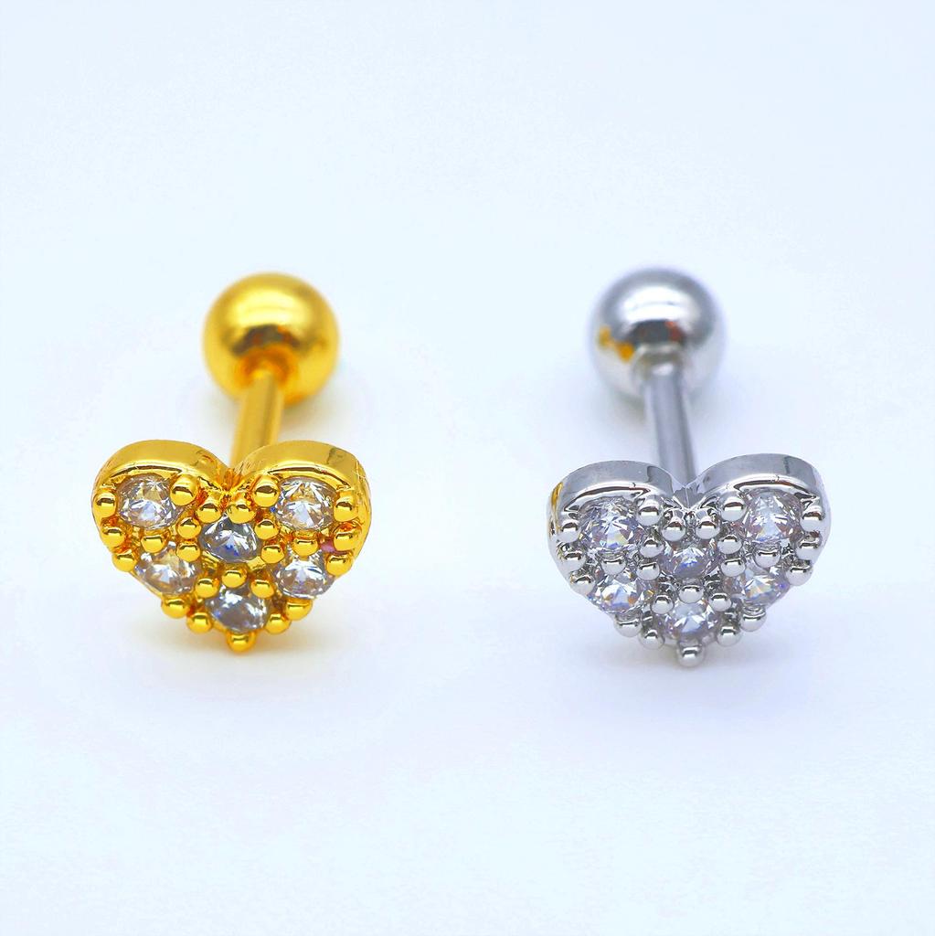 Unisex Fairy Zircon Studs: Ear, Nose, Tongue & Lip Piercing Jewelry