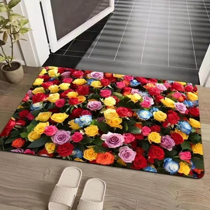 1PC Handdraw Owls Printed Decor Kitchen Rugs Non-Slip Home Door Mats Bathroom Rugs Bath Mat Carpet for Home Sink Laundry Decor