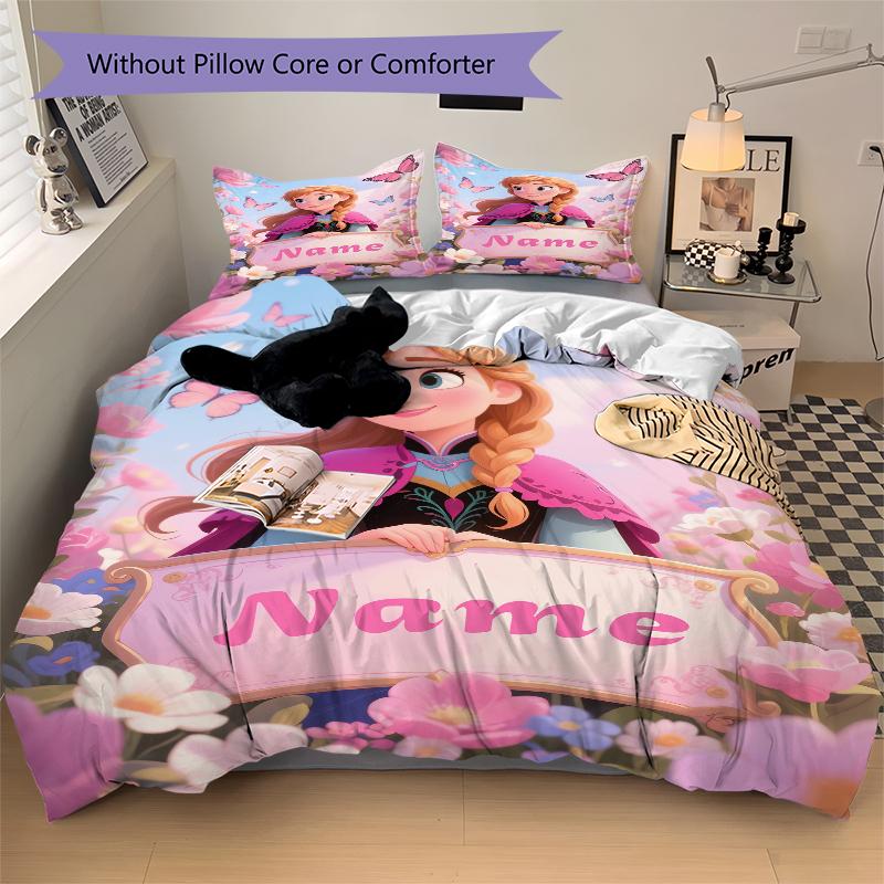 Custom Textile Mermaid Garden Bedding 3 Piece Set HD Print Duvet Cover Pillowcases for Teens Adult Bedroom Decoration