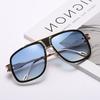 Fashion Sun Glasses Outdoor Toad Mirror Double Beam Decoration Glasses Sunglasses for Men