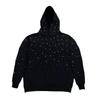 Studded Starry Sky Hooded Zip-Up Sweatshirt Unisex Streetwear Oversized Long Sleeve Pullover