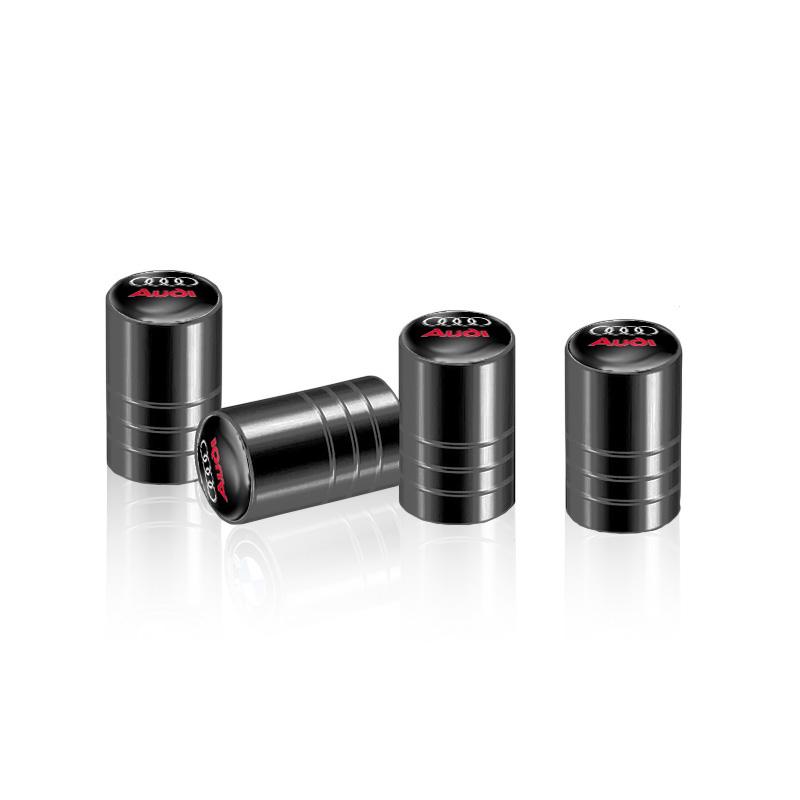 4Pcs Metal Car Styling For Audi Sline Quattro Q5 Q3 TT RS A6 Q7 A7 A1 A5 A4 S3 A8 A3 RS Wheel Tire Valve Caps Cover Accessories