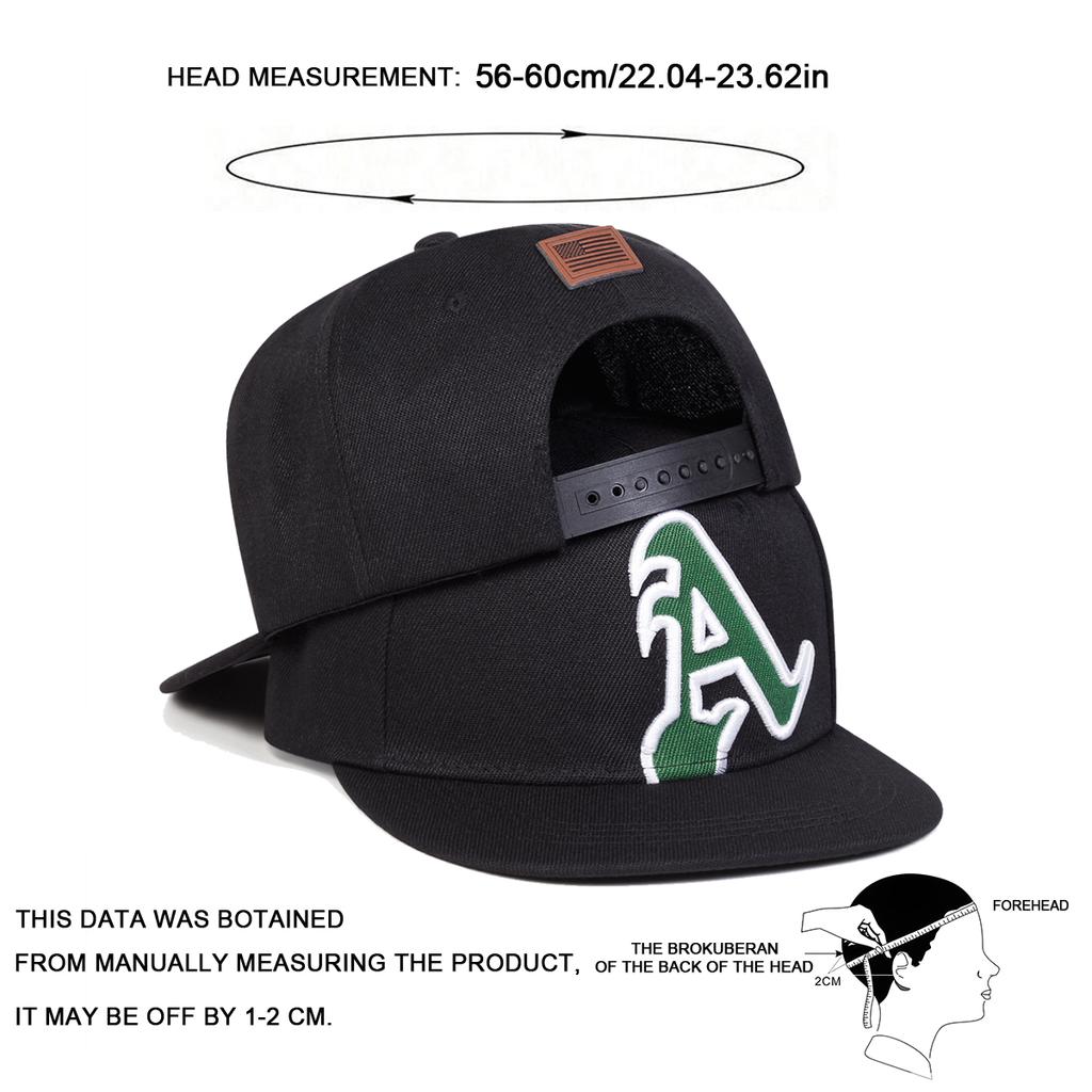 Unisex Letter A Embroidery Behind American Flag Adjustable Flat Top Baseball Hat Hip Hop Caps Spring Autumn Outdoor Sport Travel for Women Men