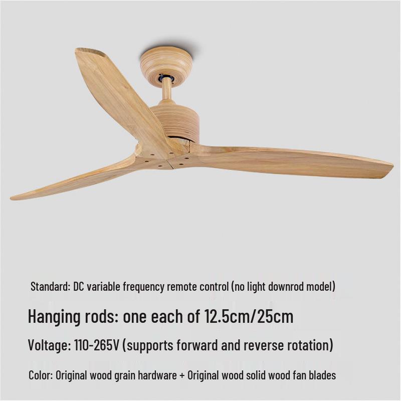 

Потолочный вентилятор из массива дерева в стиле ретро, с плоским креплением без подсветки для гостиной, спальни или ресторана 36 inches