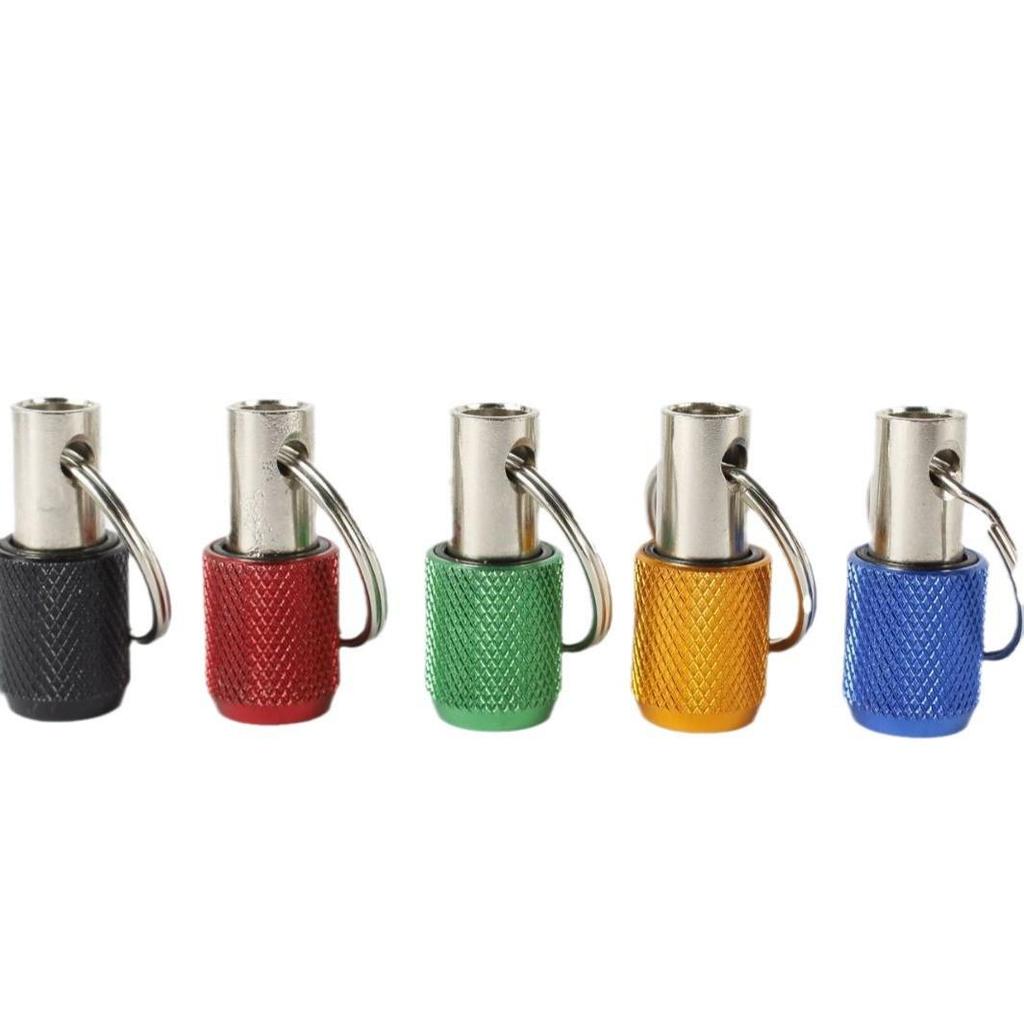 5-Piece Colorful Keychain Quick-Change Extension Rod Set 1/4" Hex Shank Screwdriver Bit Quick-Release Socket Adapter for Mountaineering E18