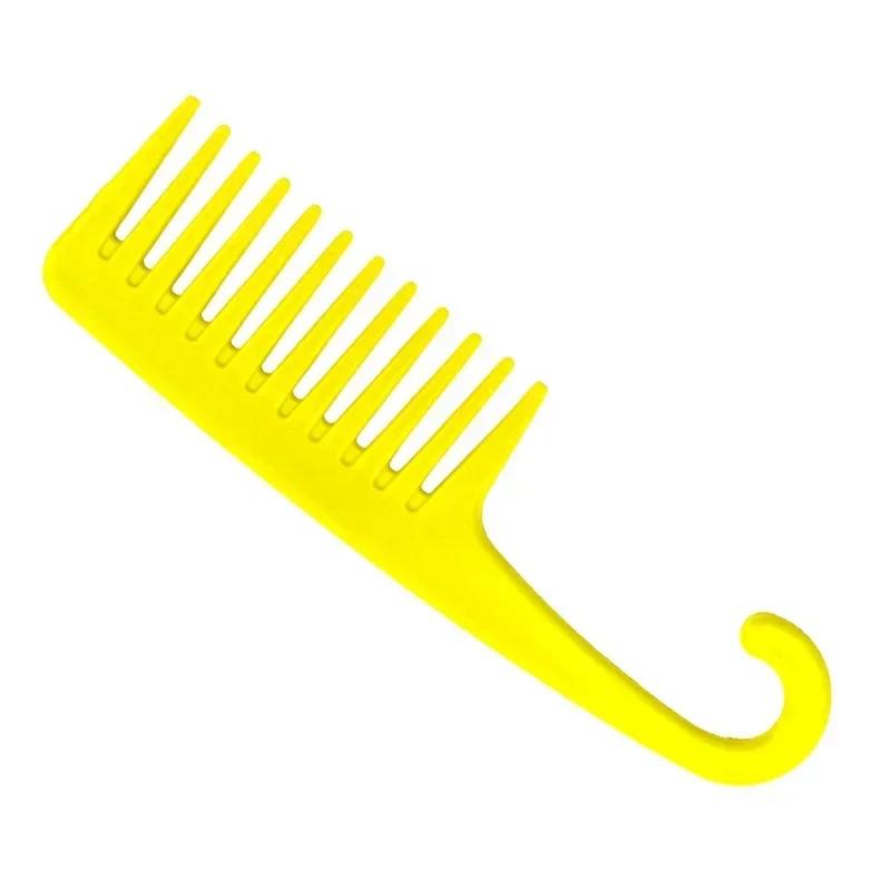 Thick Wide Tooth Comb Heat Resistant Hairdressing Hair Brush Durable Plastic Anti Static Detangling Hair Comb for Curly Wet Hair