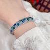 Flower Women's Hand Bracelet Traditional Cuff Bangle Handicraft Enamel Bracelet  Women