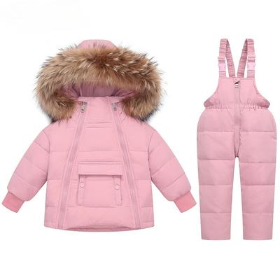 Kinderdonsjackpak Tweedelig Skipak Verdikte Kinderkleding Babyjas Donsjack