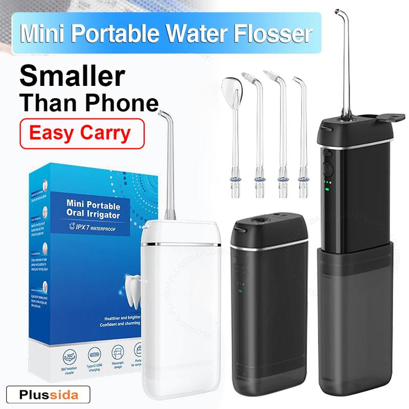 NEW Electric Oral Irrigator Mini Portable Water Flosser 200ML 3Mode Dental Teeth Pick Whitening Cleaner Waterpulse Tooth Cleaner