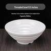 White Ribbed Ajisen Noodle Bowl Set