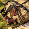 Car Key Accessory Faux Leather Dachshund Keychain Pendant Cartoon Dog Hanging Puppy Bag Charm Decor with Braided Rope Handbag Decorative Accessories
