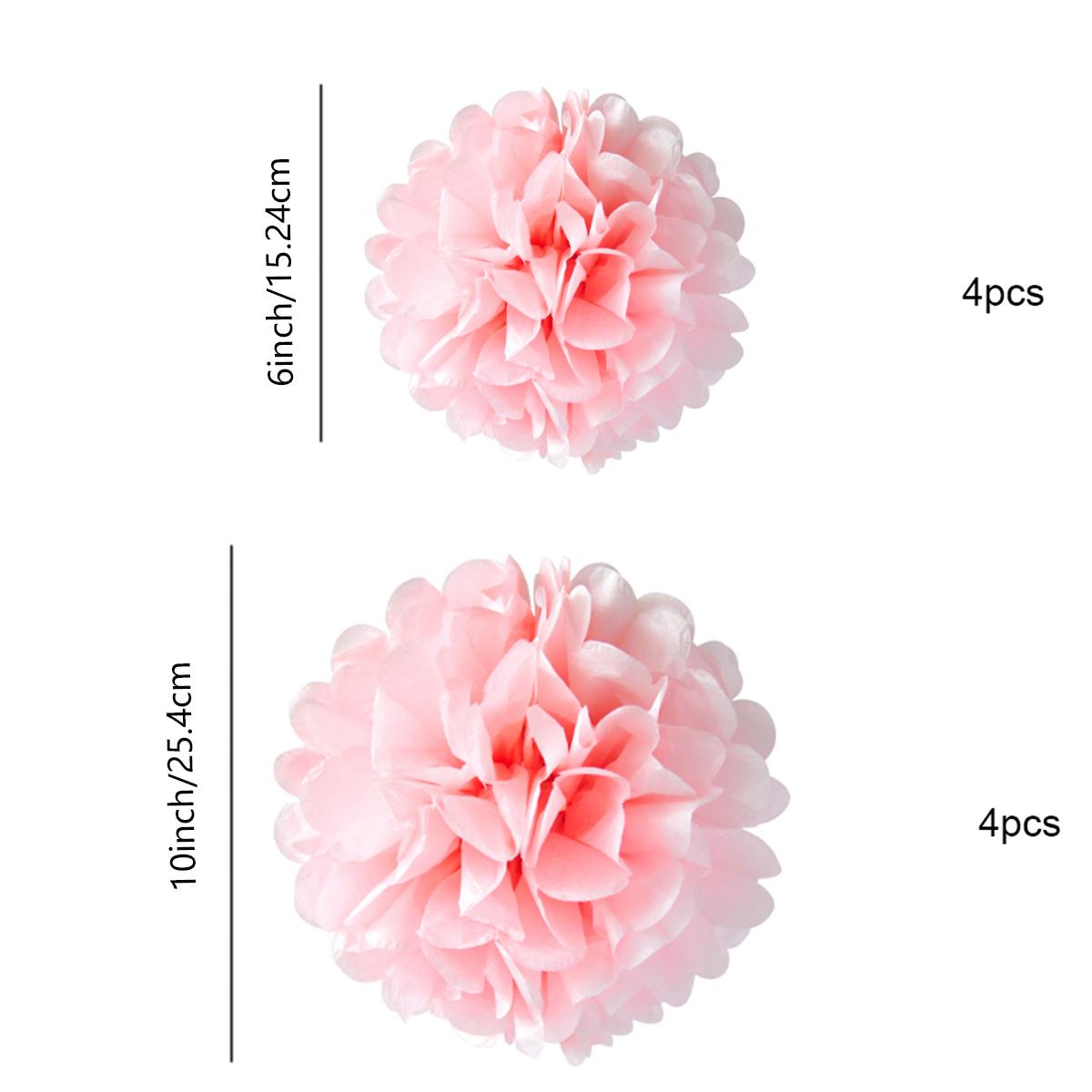 

8 шт. свадебные декоративные бумажные помпоны цветочные шары вечерние домашний декор ткани день рождения Рождество DIY украшения