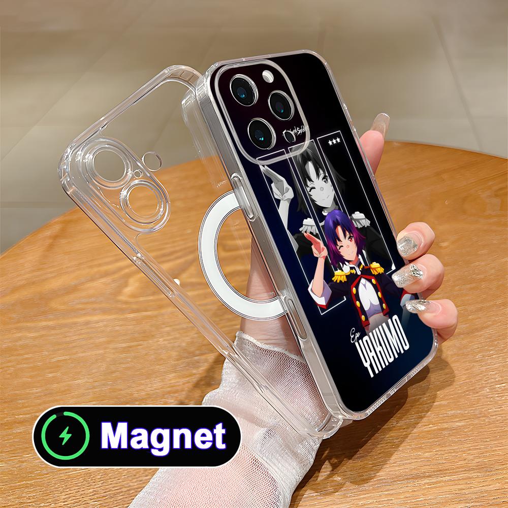 Mato seihei Yakumo Ezo Clear TPU Magsafe Mobile Phone Case for iPhone 17 16 15 14 13 12 11 Air Pro Max Plus Mini Colorful Cover