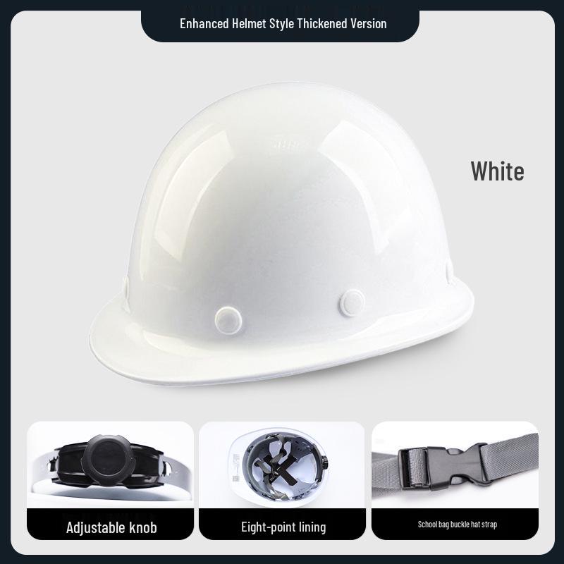 Järnhuvud Gong Förstärkt Stötsäker Säkerhetshjälm: Tjock, krossäker byggarbetsplats-huvudbonad med logotryck.