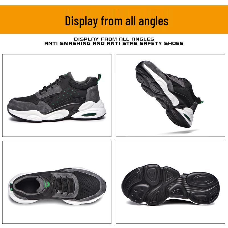 Men's Lightweight Breathable Safety Work Shoes