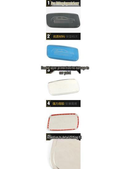 19 Q3 Stainless Steel Fuel Tank Cap Anti-Scratch Decorative Sticker - Car Exterior Accessory