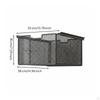 4 Pieces Closet Hanging Storage In the Area Saving Wardrobe Mesh Basket Easy To Install Under Shelf