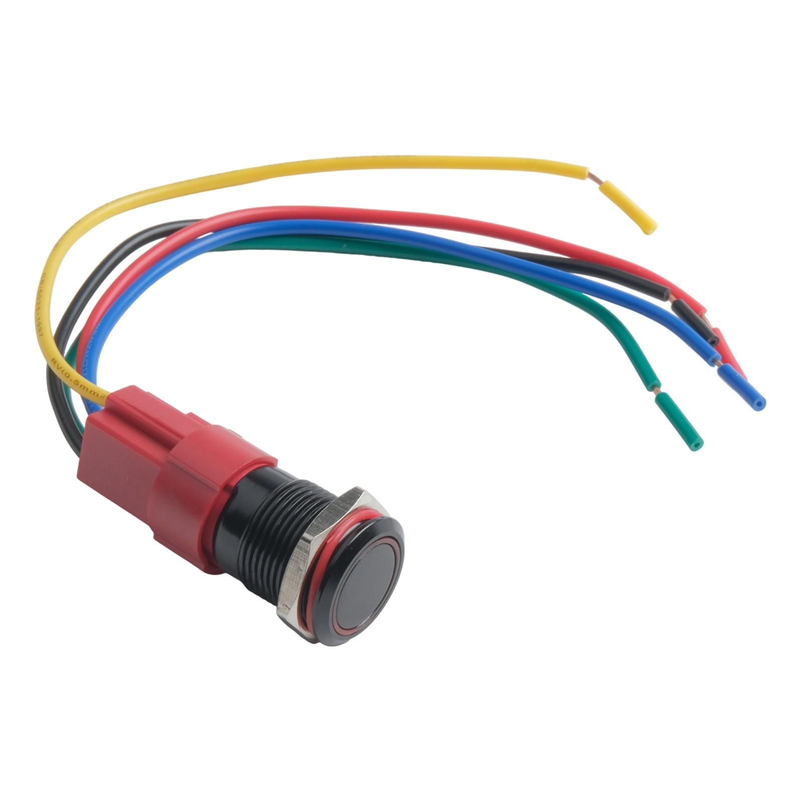 

IP67 Водонепроникний 12 В кнопковий перемикач із самоблокуванням і світлодіодним підсвічуванням red self-locking