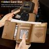 2-in-1 Magnetic Wireless Charging PU Leather Phone Case for iPhone 17 Air 17E 16 15 Pro 14 13 12Pro 11 XS Pro Max SE XR 7 8