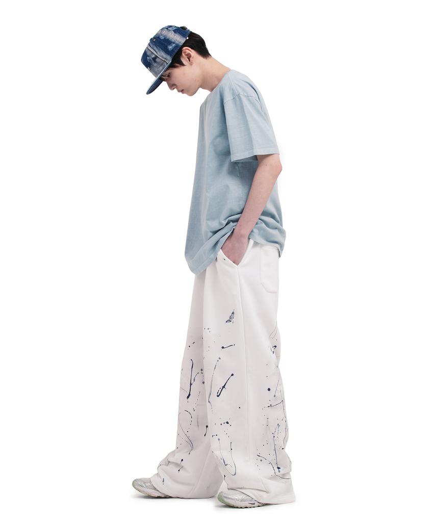 Depeugameoncheu Feather Painting Pants [White]