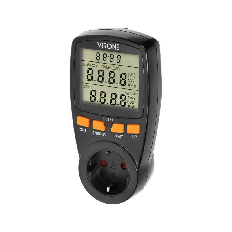 Orno Single-Tariff Watthour Meter With LCD Display Schuko