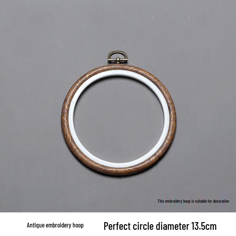 Bamboo-Style Plastic Embroidery Hoop: Handmade DIY Round Frame & Stand