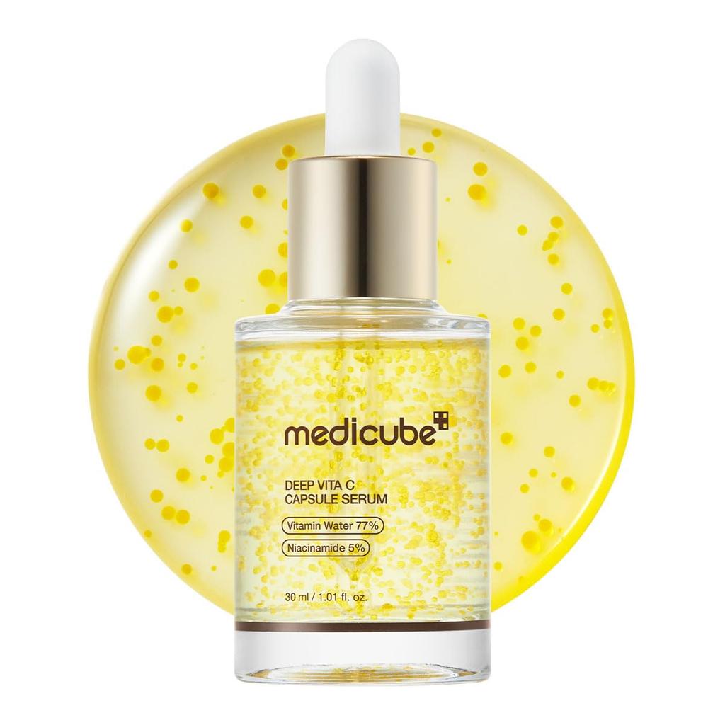 Medicube Vita C Capsule Serum - Transparency, Tone-Up, Toning, Intensive Moisturizing, Firm, and Glowing Skin
